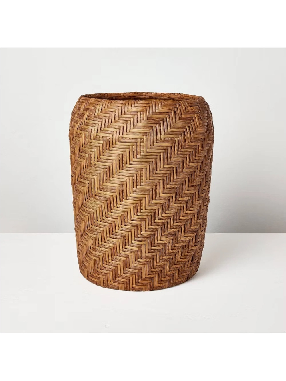 17"x14" Large Round Woven Patterned Outdoor Plant Basket Planter - Hearth & Hand